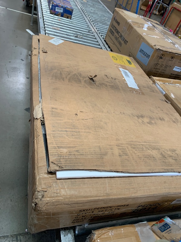 View 5 of **************INCOMPLETE ITEM, THIS IS ONLY BOX #1 OUT OF 2 TOTAL*************
DWVO 71" Double Dog Crate Furniture with LED Light & Power Outlets, Heavy Duty Dual Dog Kennel TV Stand w Storage Shelves Sliding Doors, Wooden Two Dog Cage Table 2 Medium Larg
