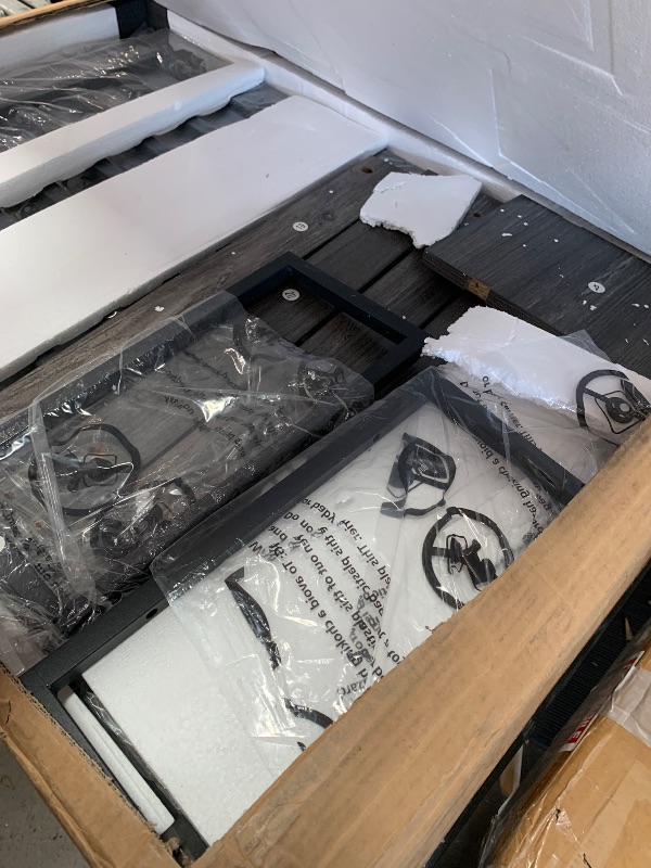 View 3 of **************INCOMPLETE ITEM, THIS IS ONLY BOX #1 OUT OF 2 TOTAL*************
DWVO 71" Double Dog Crate Furniture with LED Light & Power Outlets, Heavy Duty Dual Dog Kennel TV Stand w Storage Shelves Sliding Doors, Wooden Two Dog Cage Table 2 Medium Larg