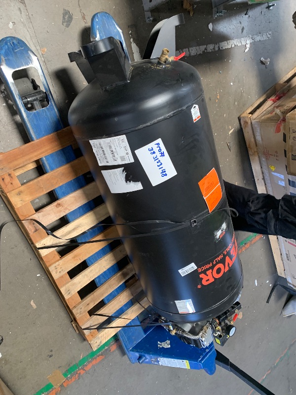 Photo 1 of **** PARTS ONLY , DAMAGED PIECE *** VEVOR 80 Gallon Air Compressor, 145PSI Oil Free Stationary Compressor Tank, 6.5HP 15.5SCFM@90 PSI, Quiet Compressor for Industrial Manufacturing, Workshops (220V/60Hz Single-Phase Power)