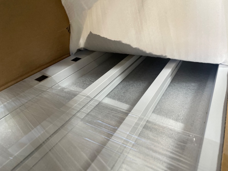 Photo 1 of ****PARTS ONLY PARTIAL SET *** White Full Loft Beds with Storage Wardrobe and Beside Shelves, Metal Loft Bed Full with Stairs, LED Lights and USB Ports, Heavy-duty Loft Bed Frame for Teens, Adults, Noise-free and Space-saving, white**