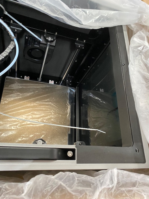Photo 1 of (for parts, nonfunctioning properly) QIDI PLUS4 3D Printer, Max 600mm/s High-Speed Printing, 65? Chamber Heat, Fully Auto Leveling, 370°C Direct Extruder with Integrated Nozzle, Support PPS-CF Filaments, Large Print Size 12"x12"x11"