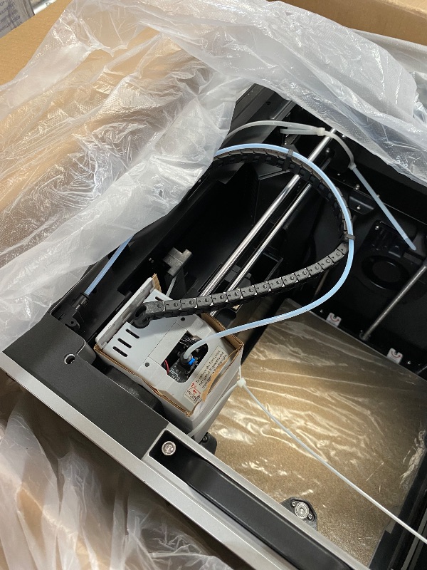 Photo 1 of (for parts, nonfunctioning properly) QIDI PLUS4 3D Printer, Max 600mm/s High-Speed Printing, 65? Chamber Heat, Fully Auto Leveling, 370°C Direct Extruder with Integrated Nozzle, Support PPS-CF Filaments, Large Print Size 12"x12"x11"