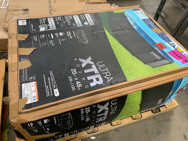 Photo 1 of *See notes* INTEX 26333EP 20ft X 48in Ultra XTR Frame Deluxe Above Ground Swimming Pool Set with 2100 GPH Sand Filter Pump, Removable Ladder, Ground Cloth, Pool Cover, SuperTough, Puncture and Rust Resistant