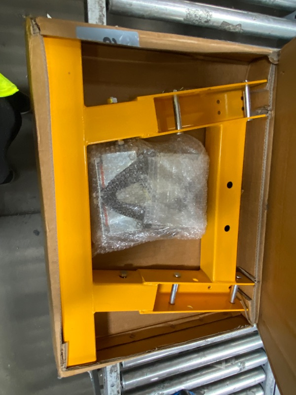 Photo 1 of **MISSING EVERYTHING BUT THE BASE**2-Ton Shop Crane, Hydraulic Folding Engine Hoist w/6 Steel Casters - Lift Car Transmissions, Boat Motors, Farm Equipment (Net Wt. 157 lbs)