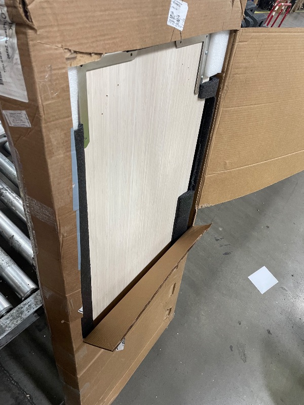 Photo 1 of ***MISSING PARTS***FDP Rectangle (24 x 60 inch) Classroom Table with Adjustable Standard Swivel Glide Legs (19-30 in) School and Office Furniture - Pasadena Oak Top/Black Edge and Legs