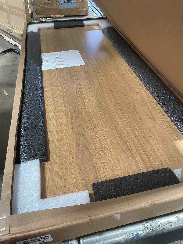 Photo 1 of *********ONLY THE TABLE TOP, LEGS NOT INCLUDED**************
FDP Rectangle (24 x 60 inch) Classroom Table with Adjustable Standard Swivel Glide Legs (19-30 in) School and Office Furniture - Pasadena Oak Top/Black Edge and Legs