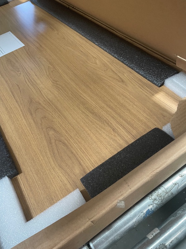 Photo 1 of *********ONLY THE TABLE TOP, LEGS NOT INCLUDED**************
FDP Rectangle (24 x 60 inch) Classroom Table with Adjustable Standard Swivel Glide Legs (19-30 in) School and Office Furniture - Pasadena Oak Top/Black Edge and Legs