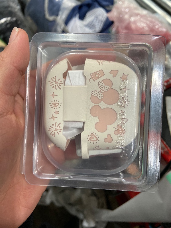 Photo 1 of (with Cute Keychain) Girovo Compatible with Apple Airpods 4 Case 2024 Women, Soft Silicone Two-Tone Funny Cartoon Engraved Portable 360° Full Protection Anti-Scratch Air pod 4 Case Starlight/Pink