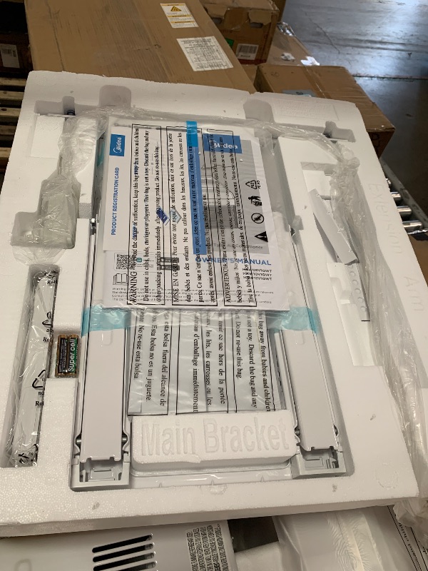 Photo 1 of ***FACTORY SEALED*** Midea 12,000 BTU U Shaped Smart Inverter Window Air Conditioner - Cools 550 Sq Ft, Ultra Quiet with Open Window Flexibility - Alexa/Google Assistant Compatible - 35% Energy Savings, Remote (Updated)