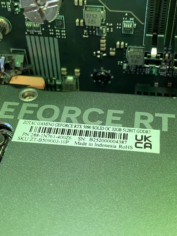 Photo 1 of **minor damage to core boost pc**
ZOTAC MEK Gaming PC Desktop, NVIDIA GeForce RTX 5090 32GB GDDR7, AMD Ryzen 7 9700X Up to 5.5GHz, 32GB DDR5, 2TB NVMe SSD, 1200W 80+ Gold PSU, WiFi 7, Windows 11 Pro