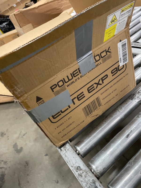 Photo 1 of 1 pc* PowerBlock Elite EXP Adjustable Dumbbells, Sold in Pairs, Stage 1, 5-50 lb. Dumbbells, Durable Steel Build, Innovative Workout Equipment, All-in-One Dumbbells, Expandable with Expansion Kits