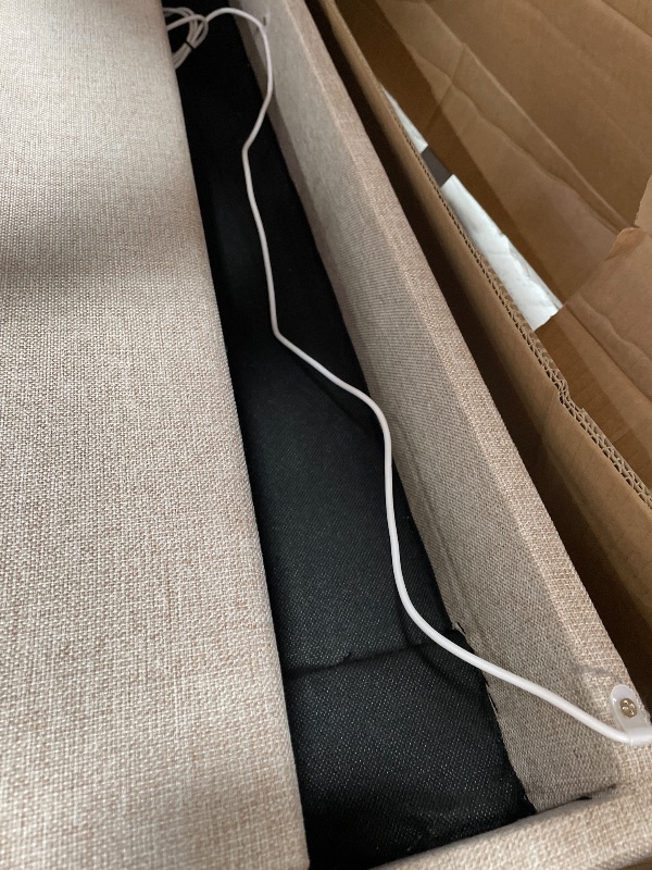 Photo 1 of ******************Missing pieces*****************
Novilla King Bed Frame, King Bed Frame and Headboard, King Size Bed Frame with Drawers, King Bed Frame with LED Lights, Charging Station and Adjustable Headboard, No Box Spring Needed, Beige