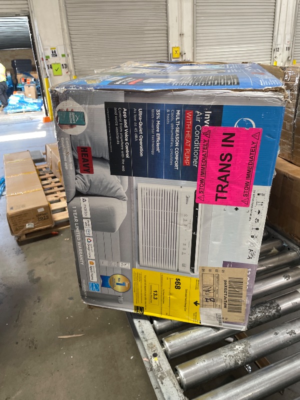 Photo 1 of (sold as parts, unfunctional) Midea Inverter Window Air Conditioner with Heat – Quiet Window AC Unit and Heat Combo with Dehumidifier – Cools up to 550 Sq. Ft. – Energy Star Rated, Smart Control, Remote, 12,000 BTU
