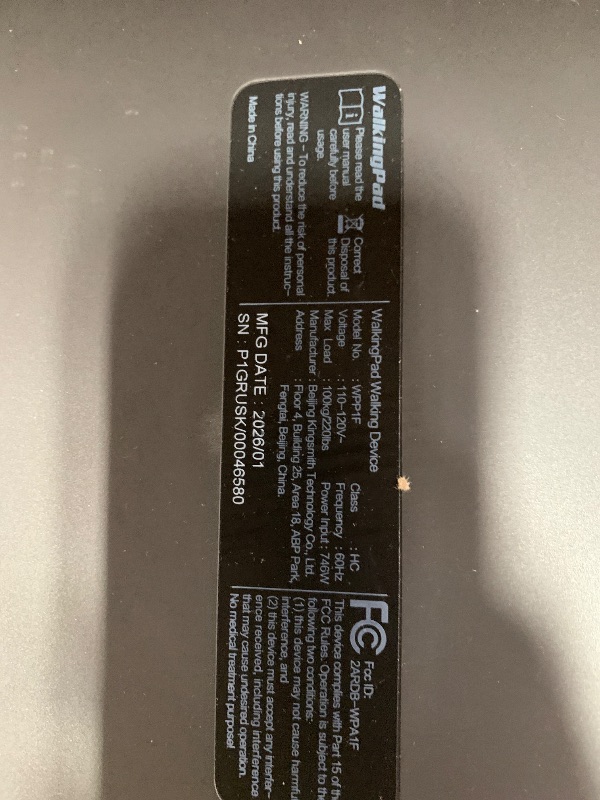 Photo 1 of *** PARTS ONLY *** WalkingPad Folding Treadmill