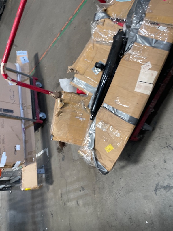 Photo 1 of **Parts Only*** Engine Hoist with Lever, 2 T Folding Cherry Picker Engine Hoist with Lever and 6 Casters, 4400 LBS Heavy Duty Hydraulic Shop Crane, Engine Lift for Workshops Garage Warehouse