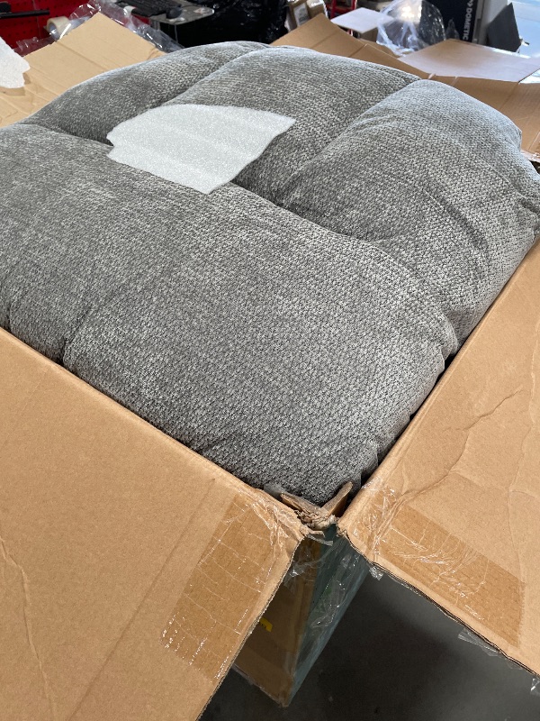 Photo 1 of ***Missing Hardware*** DUMOS Rocker Recliner Chair, Swivel Recliner with Vibration Massage & Lumbar Heating, 270° Rotating Chenille Fabric Recliner with footrest for Living Room & Bedroom, Grey