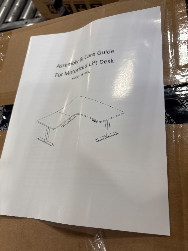 Photo 1 of **SEE NOTES**  SIAGO L-Shaped Standing Desk - 75 x 63 Inch Adjustable Corner Standing Desk with Charging Station - L Shape Sit Stand Table with Memory Controller, Splice Board for Home Office