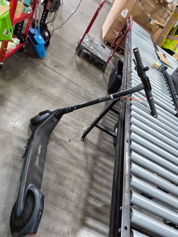 Photo 1 of **PARTS ONLY, ERROR CODE**NOT FUNCTIONING, MISSING CHARGER************
Segway Ninebot E2 Pro Electric Kick Scooter, 15.5 mph Max Speed, 24.9-Mile Range, Power by 350W Motor, Cruise Mode, UL-2272 Certified