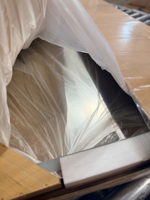 Photo 1 of **MISSING POWER CORD**UNABLE TO TEST** Hasipu Full Length Mirror with Lights, 75" x 28" LED Lighted Floor Standing, Full Body Dressing Hanging Mounted Mirror, Tempered Glass, Square Black