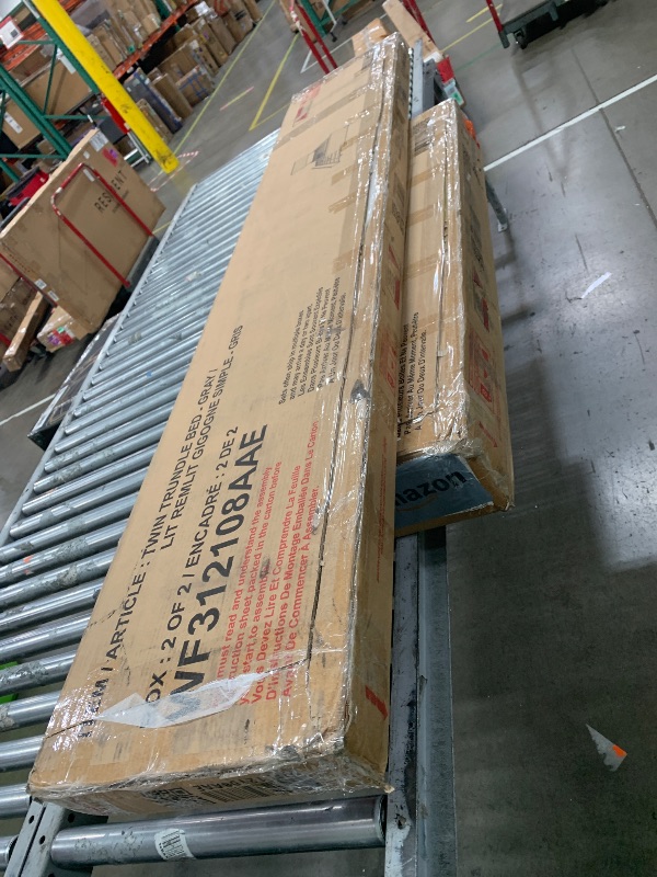 Photo 1 of Twin Trundle Bed, Grey