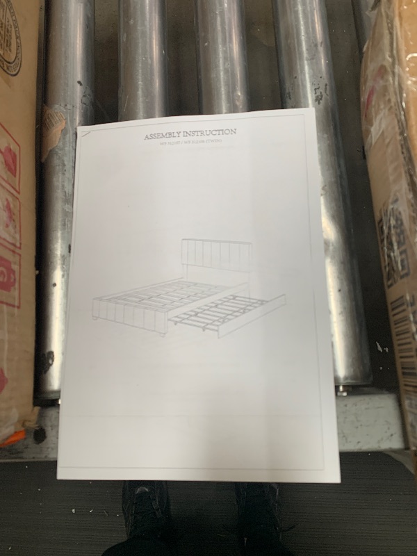 Photo 1 of Twin Trundle Bed, Grey