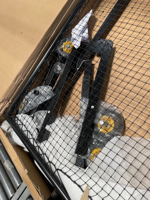 Photo 1 of (out of box, damaged) MR Height Adjustable Rebounder, Portable Sports Bounce Back Net, Adjustable Angle Pitch Back Return Net, Rebound Wall for Lacrosse, Baseball, Softball, Soccer, Football, Basketball, Volleyball, Tennis