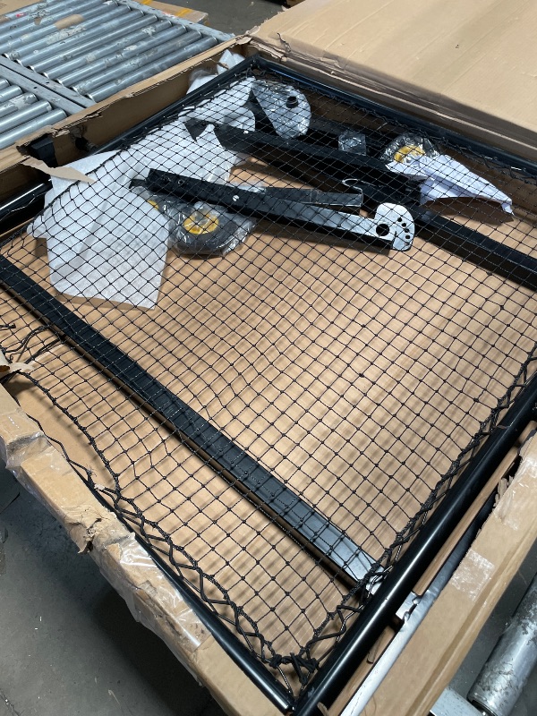 Photo 1 of (out of box, damaged) MR Height Adjustable Rebounder, Portable Sports Bounce Back Net, Adjustable Angle Pitch Back Return Net, Rebound Wall for Lacrosse, Baseball, Softball, Soccer, Football, Basketball, Volleyball, Tennis