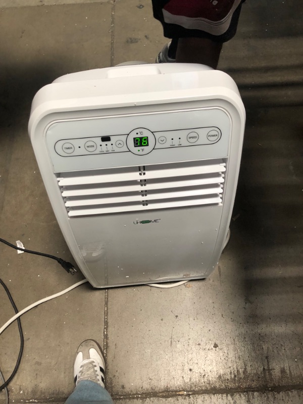 Photo 1 of **Missing some accessories**Uhome Portable Air Conditioner, 8000 BTU Compact AC Unit with Cooling, Dehumidifier, Fan, Remote Control and Window Mount Kit Included, White