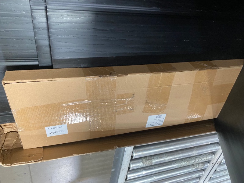Photo 1 of (sold as panels only/ missing items) Keter Essential Shed 4x6 Resin Outdoor Storage Shed Ideal Storage for Patio Furniture, Garden Tools Bike Accessories, Beach Chairs and Lawn Mower, Black and White