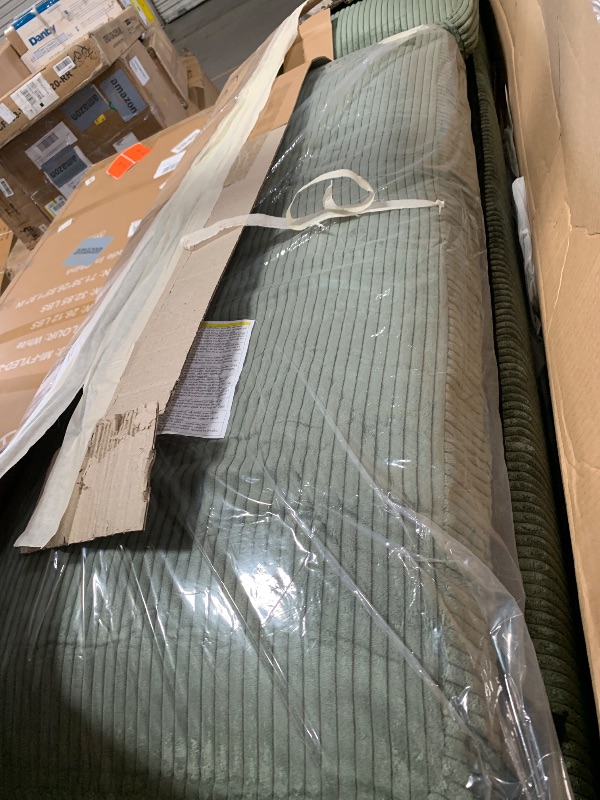 View 3 of *************INCOMPLETE ITEM, THIS IS ONLY BOX #1 OUT OF 2 TOTAL**************
Homall 3 Seat Couch L Shape Sofa with Side Storage Pockage, Sectional Couches with Reversible Ottoma, Upholstered Sofa for Living Room and Small Spaces (Corduroy, Green)