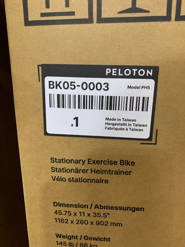 Photo 1 of *FACTORY SEALED*   Peloton Exercise Cross Training Bike, Indoor Stationary Spin Bike for Home Workouts, Space-Friendly Exercise Equipment for Cardio and strength Workout & Indoor Cycling