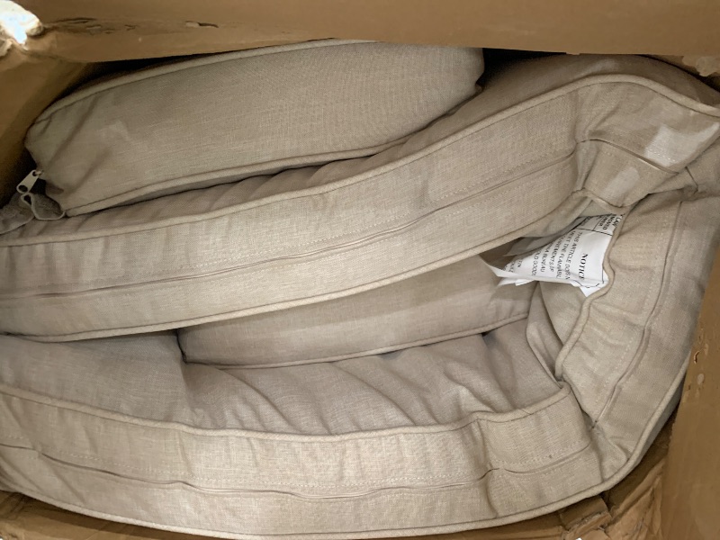 Photo 1 of ****ONLY PILLOWS NO COUCH********** Christopher Knight Home Gary Couch CUSHIONS , Cushion, Teak+ Beige