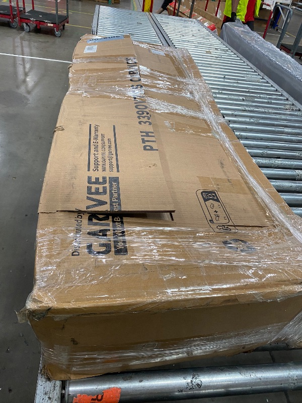 View 3 of ** Only 2 boxes of 4 are included partial set ** Garvee 10x20 ft Enclosed Metal Carport, Car Port with Vertical Steel Roof for All-Weather Use, Metal Shed with Man Door for Sedans & SUV, Gray