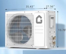 Photo 1 of (outdoor unit only) IDEALHOUSE 24,000 BTU Mini Split Air Conditioner and Heat Pump, 21 SEER2 Ultra Quiet 208-230V Ductless AC with WiFi & Alexa Control, Cools/Heats up to 1500 Sq.Ft, Easy Installation Kit