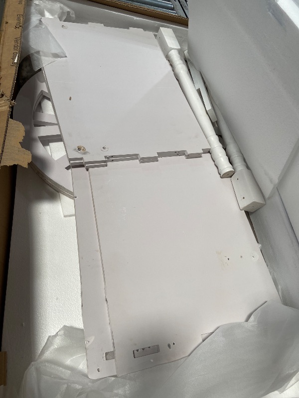Photo 1 of **MISSING PIECES, FOR PARTS ONLY** DS THE DISPLAY STORE PVC Candy Cart with Wheels for Parties - Dessert Cart on Wheels for Wedding Baby Shower and Vendor Events