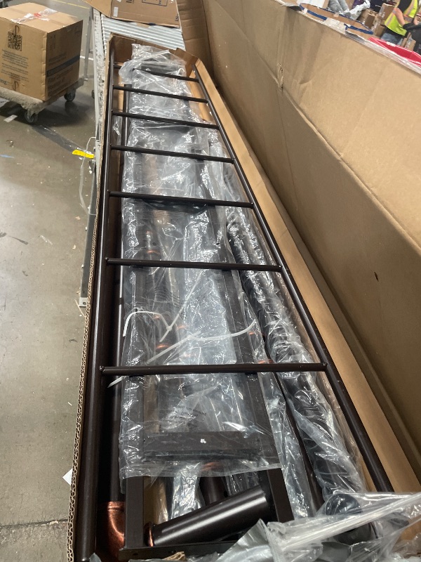 Photo 1 of ***MISSING PARTS, PARTS ONLY **** Garvee Metal Daybed Frame Full Size, Heavy Duty Day Bed with Classic Headboard and Steel Slat Support, Sofa Bed Platform for Living Room Guest Room, No Box Spring Needed,Brown