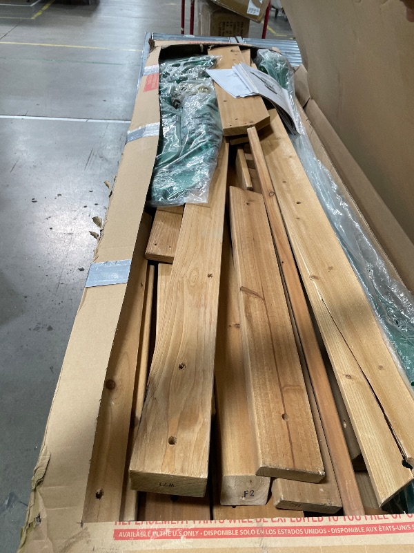 Photo 1 of ***MISSING PARTS***
Backyard Discovery Buckley Hill Cedar Wood Swing Set with Wave Slide, Play Deck, Rock Wall Ladder, Belt Swings, Chalkboard, Canopy Roof, Outdoor Playset