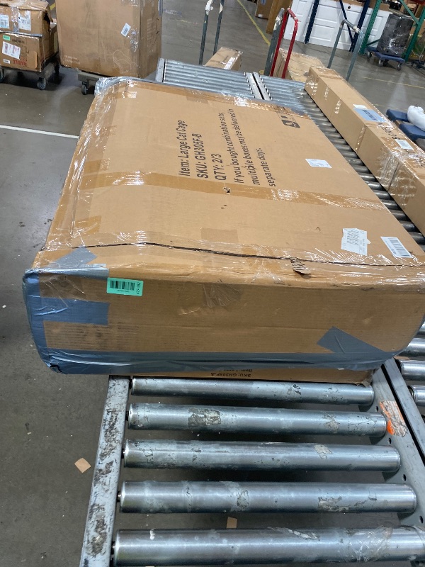 Photo 1 of ****************INCOMPLETE ITEM, THIS IS ONLY BOX #2 OUT OF 3 TOTAL**************
WHEGETED Large Chicken Coop Outdoor Durable Duck House Poultry Pet Hutch & 2 Wood Eggs Run Cage Nesting Box Waterproof Asphalt Roof Ramp Removable Tray Wire Fence for Backya