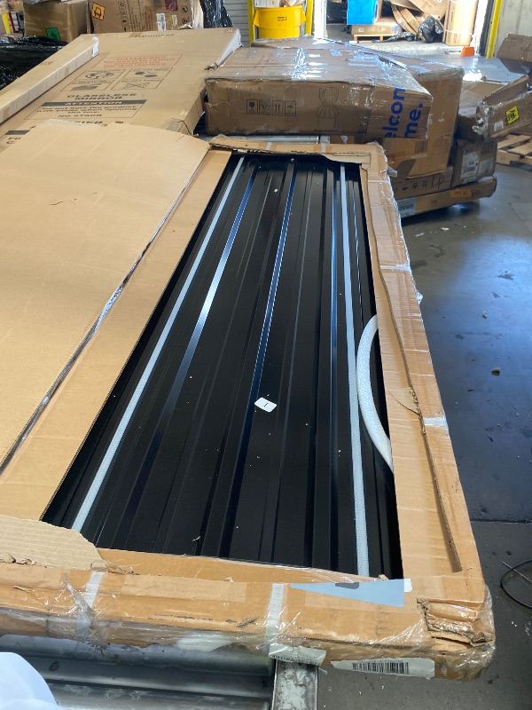 Photo 1 of **ONLY THE ROOF, MISSING THE POLES**GarveeLife 10x15 FT Metal Carport Kits, Reinforced Frame and Steel Roof for All-Weather Use, Permanent Shelter for Bass Boats, Sedans, and Tractors, Gray