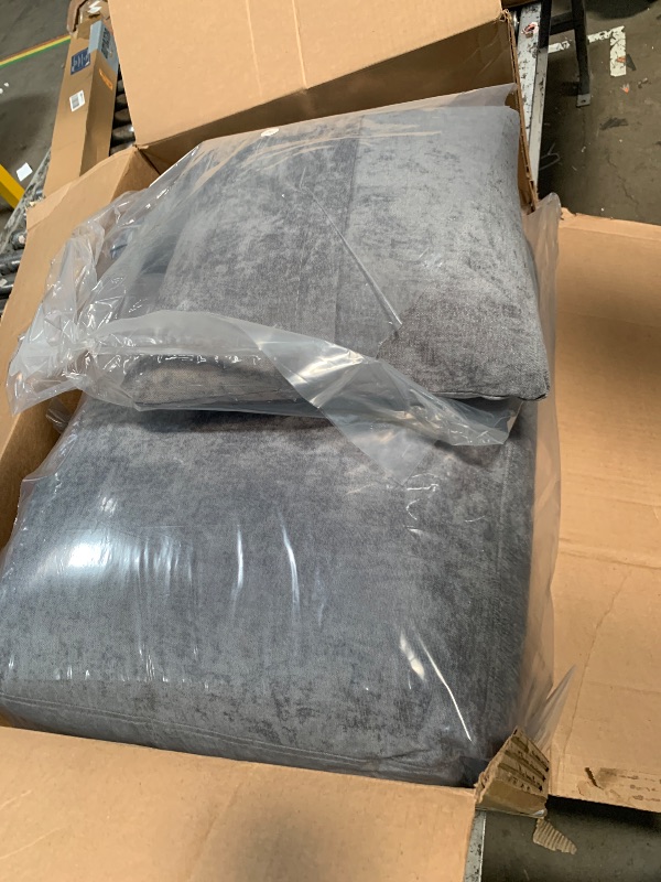 Photo 1 of **********INCOMPLETE ITEM, THIS IS ONLY THE CUSHIONS FOR THIS COUCH**********************
IDEALHOUSE Loveseat Sofa, 52" Love Seat for Small Spaces, Mid Century Sofa Accent Chair, Wood Frame, Tool-Free Assembly, Comfy Sofa Couch for Bedroom, Living Room, B