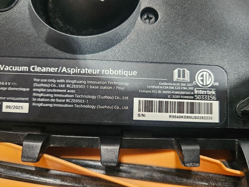 Photo 1 of ***MISSING PARTS***
Mova Z60 Ultra Roller Complete Robot Vacuum and Mop, 28,000Pa Suction, 3.14in Obstacle Crossing, AutoShield for Carpet Protection, Zero Tangling Duobrush, Extendable Roller & Side Brush