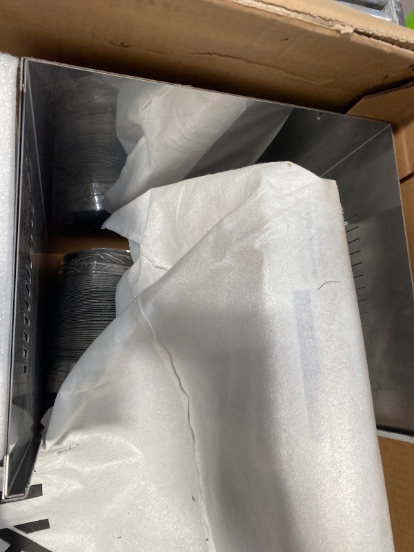 Photo 1 of **missing pieces and hardware**30 Inch Wall Mount Range Hood 1200CFM, Stainless Steel Convertible Ductless/Ducted Stove Vent Hood, Low Noise Kitchen Vent Hoods with Duct Cover, 2 Lights 3 Baffle Filters, Touch & Knob Control
