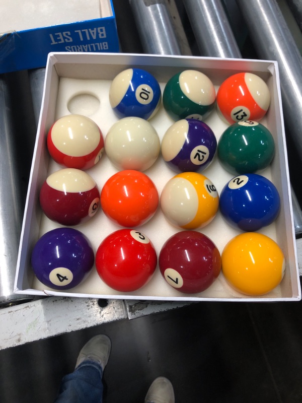 Photo 1 of **MISSING 8 BALL** Mizerak Regulation Pool Ball Set – 2.25? Billiard Balls – High-Gloss Finish, Inlaid Numbers, Chip & Crack Resistant Cue Ball Set
