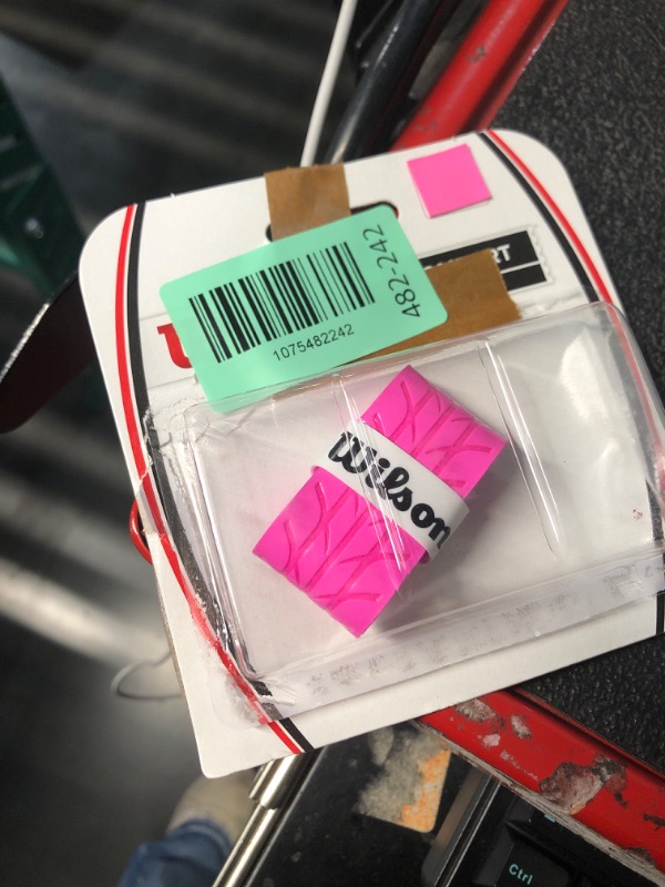 Photo 1 of ***PARTIAL SET - PRICE ADJUSTED*** WILSON Profile Tennis Overgrip - 3 Pack, Pink