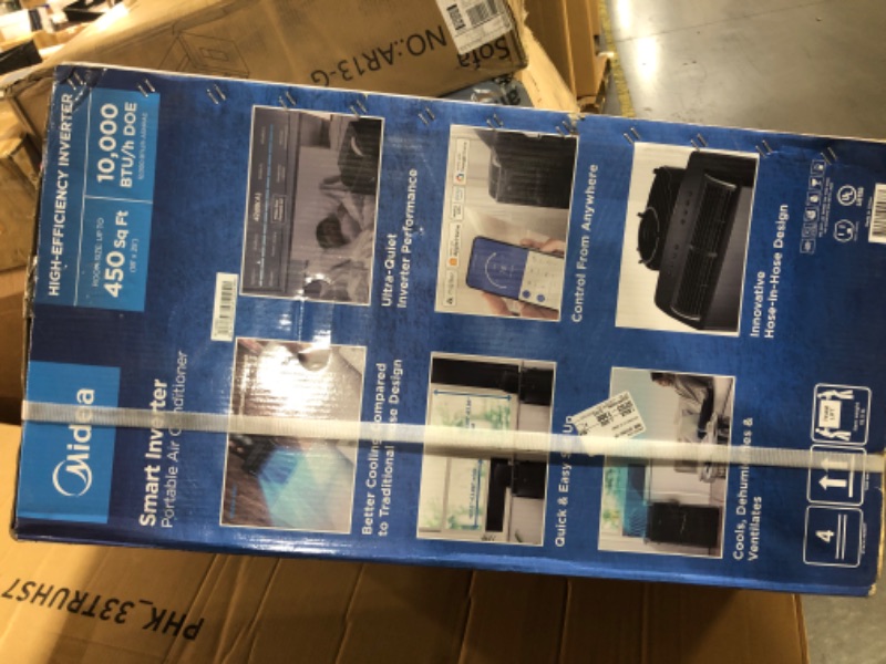 View 2 of ***FACTORY SEALED***Midea Duo 12,000 BTU (10,000 BTU SACC) High Efficiency Inverter, Ultra Quiet Portable Air Conditioner, Cools up to 450 Sq. Ft., Compatible with Alexa/Google Assistant, Includes Remote