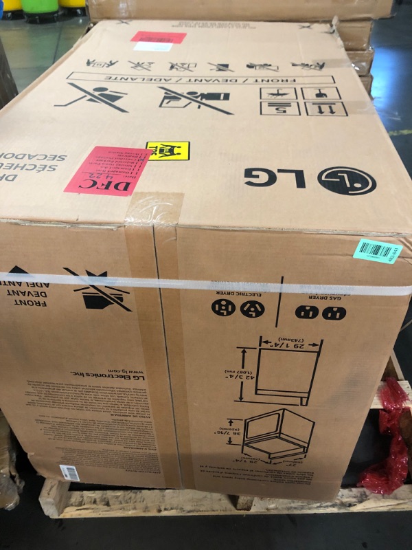 Photo 1 of ***FACTORY SEALED*** LG 7.3 cu. ft. Electric Dryer with Wi-fi, Easy Load, AI Sensor Dry in Alpine White DLE8200W