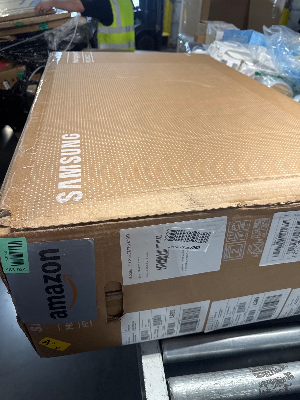 Photo 1 of ***FACTORY SEALED*** Samsung The Movingstyle Essential 32" 4K UHD Smart Monitor with Adjustable Rolling Stand, Smart TV Apps, Built-in Speakers, White Design, Gaming Hub, AI Picture Optimizer, SmartThings, F-LS32FM70-MSR
