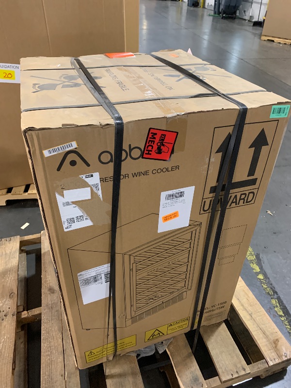 Photo 1 of ***FACTORY SEALED***AAOBOSI 51 Bottle Wine Fridge, 24-Inch Dual Zone Wine Cooler Refrigerator, Built-In or Freestanding Under Counter Wine Fridge with Compressor, Digital Temperature Control, Low Noise for Home Bar