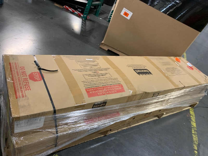 Photo 1 of ***FACTORY SEALED*** Backyard Discovery Mount Mckinley Cedar Wood Swing Set with Wave Slide, Play Deck, Double Rock Wall, Rope Ladder, Web Swing, Belt Swings, Toy Telescope, Steering Wheel, Sandbox Area, Outdoor Playset