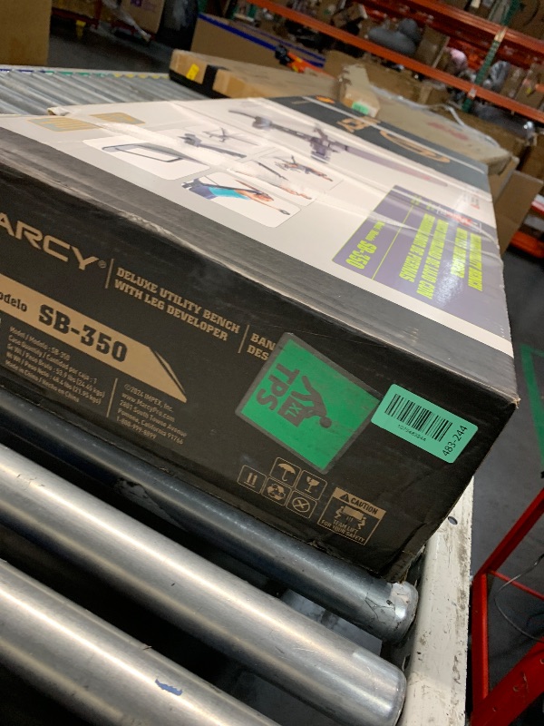 Photo 1 of ***FACTORY SEALED***Marcy Adjustable 6 Position Utility Bench with Leg Developer and High Density Foam Padding SB-350,dark gray